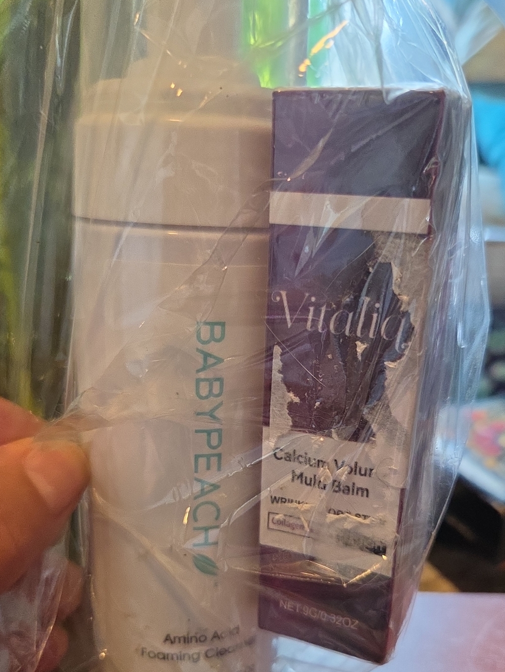 BabyPeach Amino Acid Foaming Cleanser & Vitaliq Calcium Balm Duo